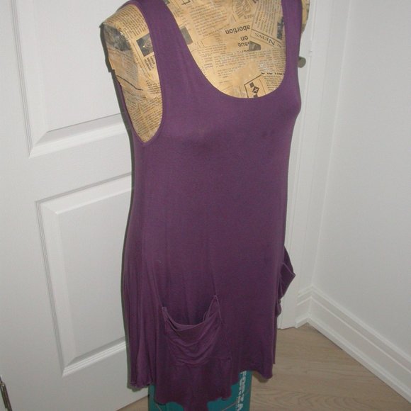 Plum Sleeveless tunic - Picture 2 of 7